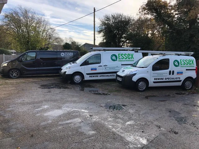 EEI branded fleet of vans